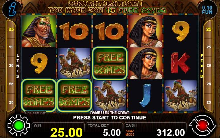 Ramesses the Great-scatter-online casino bonus-ct interactive-free games
