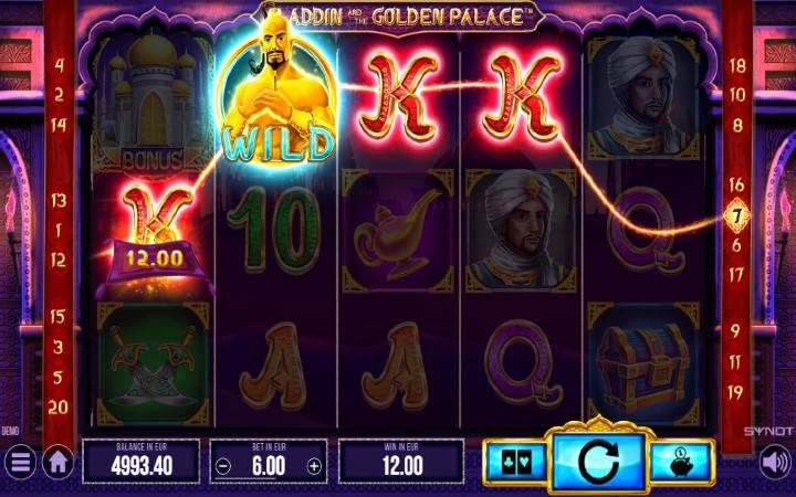 Aladdin and the Golden Palace-džoker-online casino bonus-synot