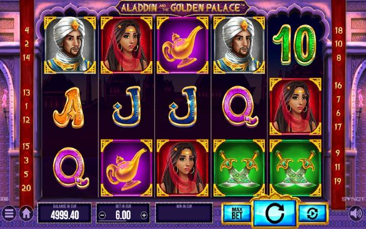 Aladdin and the Golden Palace-online casino bonus-synot