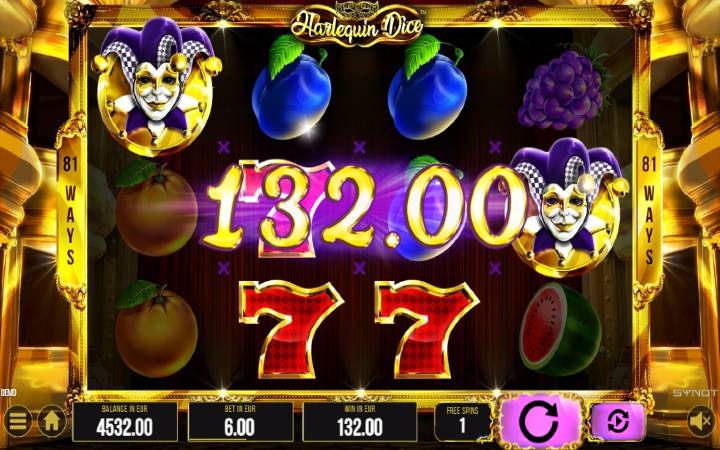 Harlequin Dice-besplatni spinovi-online casino bonus-synot