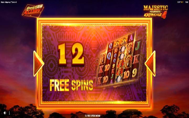 Majestic Megaways Extreme 4-točak sreće-iSoftBet-online casino bonus