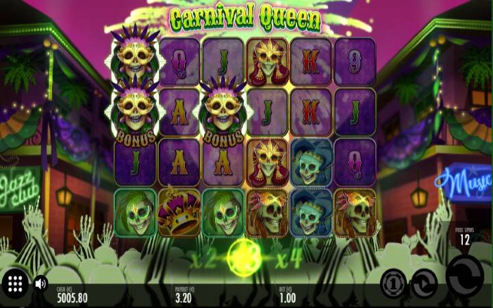 Carnival Queen-scatter-online casino bonus-thunderkick