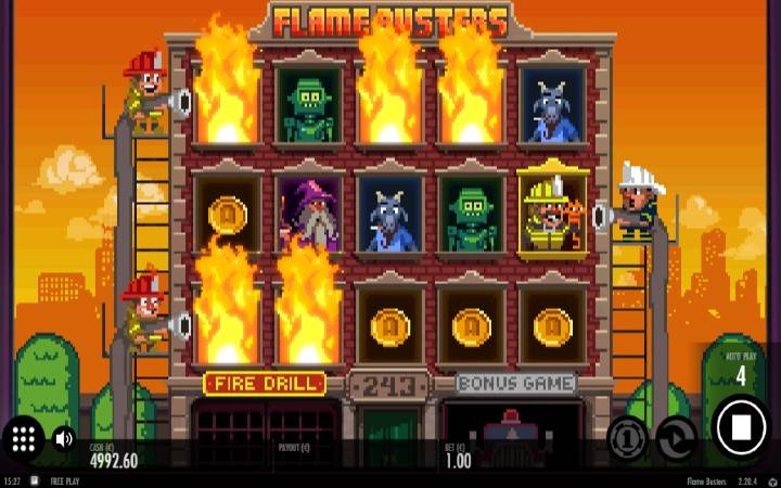 Flame Busters-fire drill-online casino bonus-thunderkick