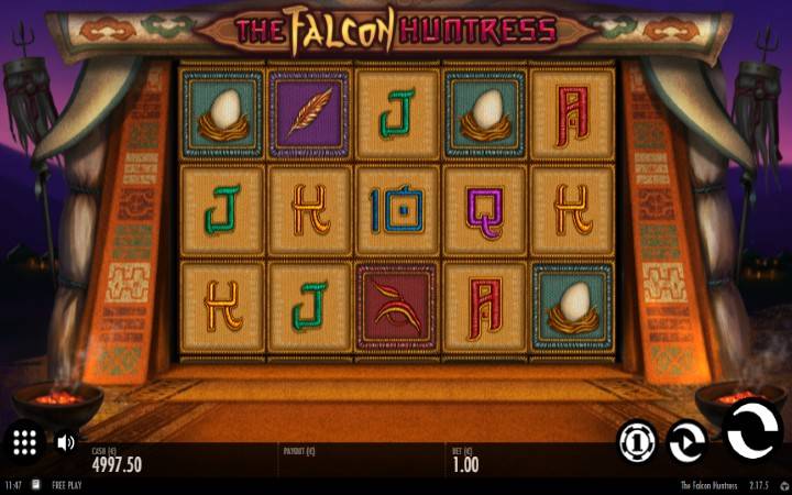 The Falcon Huntress-online casino bonus-thunderkick