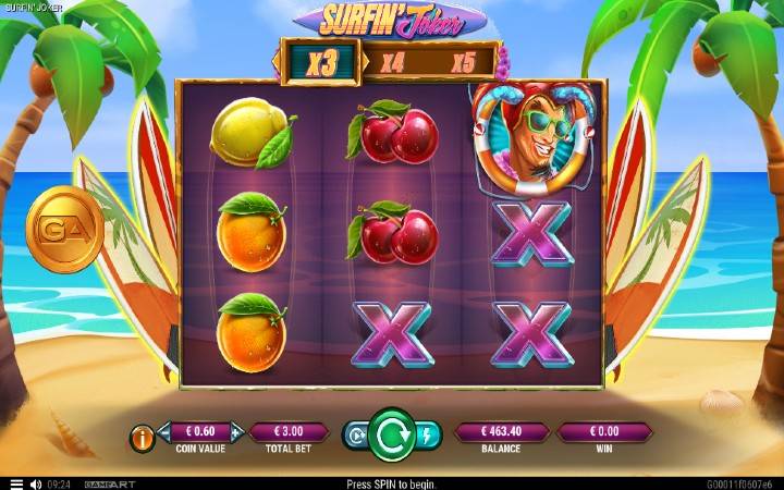 Surfin Joker-GameArt-online casino bonus