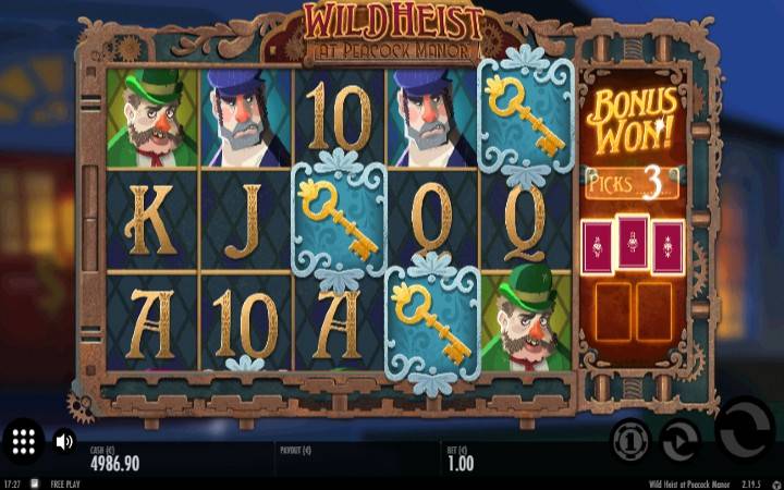 Wild Heist at peacock manor-online casino bonus-scatter-thunderkick