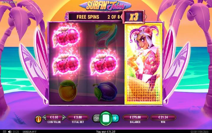 Surfin Joker-besplatni spinovi-online casino bonus-GameArt
