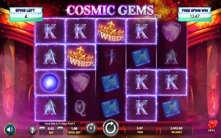Cosmic Gems-2by2 gaming-online casino bonus-besplatni spinovi