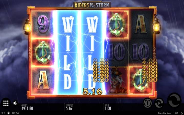 Riders of the Storm-thunderkick-online casino bonus-nagomilani džoker-wild reels bonus