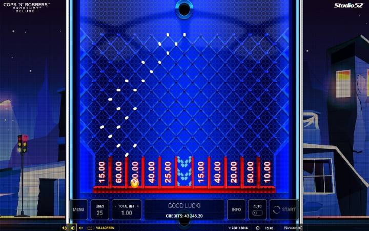 Cops N Robbers Drop Shot Deluxe-drop shot bonus-green tube casino-online casino bonus
