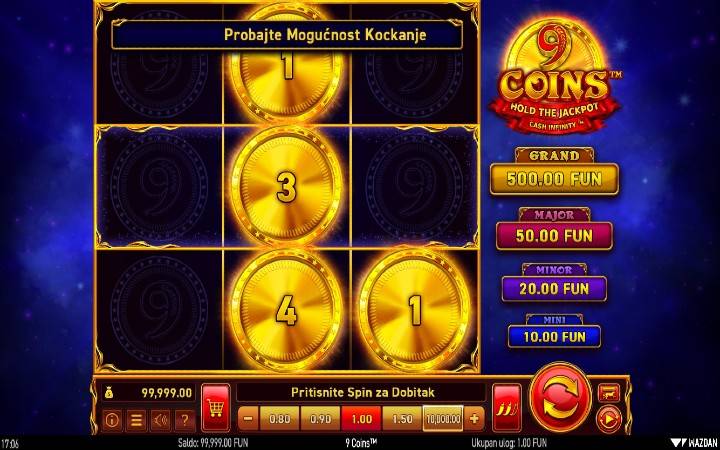 9 Coins-online casino bonus-wazdan casino