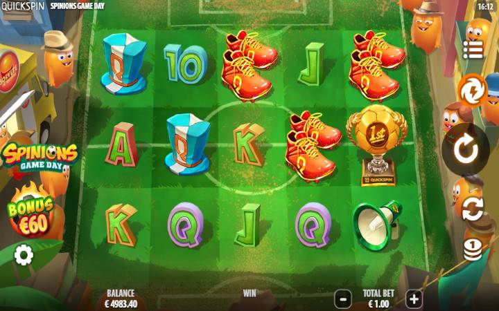 Spinions Game Day-online casino bonus-quickspin