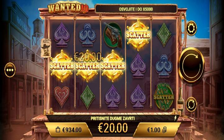 Wanted 10-šerifova značka-online casion bonus-amigo