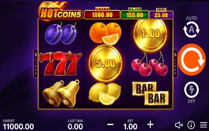 Hot Coins Hold and Win