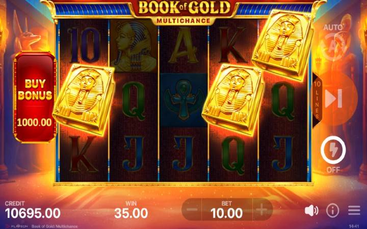Book of Gold Multichance-scatter-online casino bonus-playson