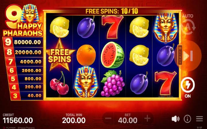 9 Happy Pharaohs-besplatni spinovi-playson-online casino bonus