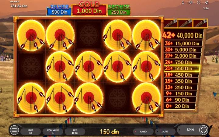 Mongol Treasures Archery Competition-bonus igra-online casino bonus-endorphina