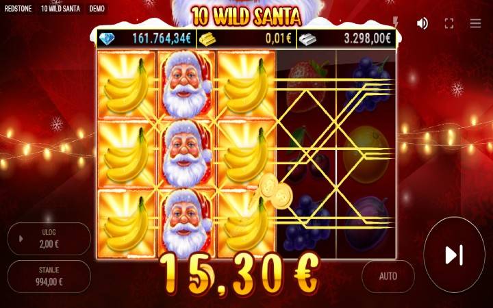 10 Wild Santa-džoker-redstone-online casino bonus