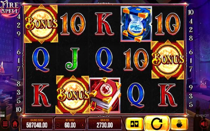 Fire Spell-scatter-online casino bonus-synot