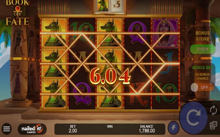 Book of Fate-feature spin-online casino bonus-microgaming