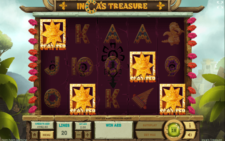 Incas Treasure-online casino bonus-scatter-tom horn
