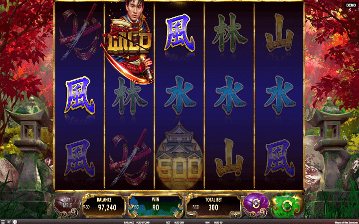 Ways of the Samurai-džoker-red rake-online casino bonus