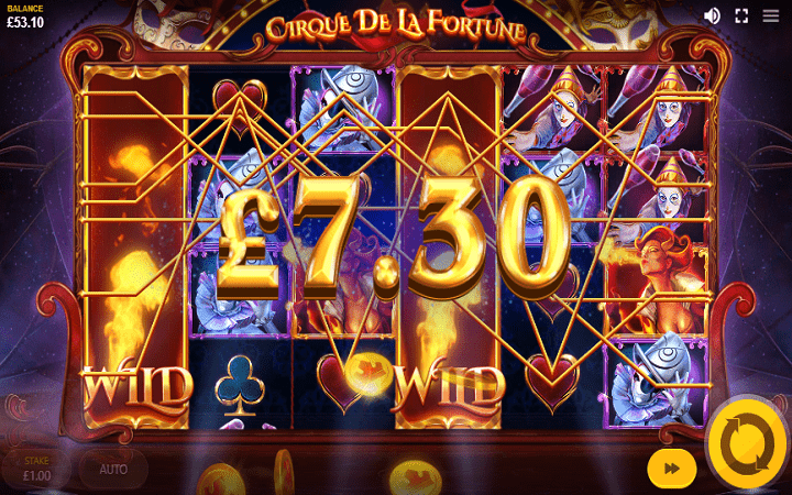 Cirque de la Fortune-džoker kolone-online casino bonus-red tiger