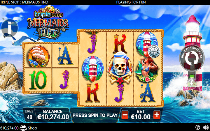 Triple Stop Mermaids Find-online casino bonus-playtech