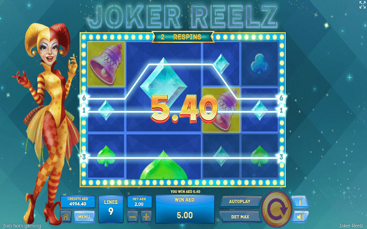 Respin bonus-joker reelz-online casino bonus-tom horn