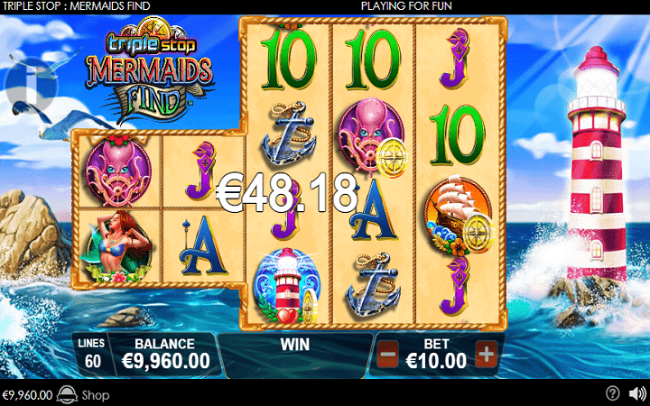 Triple Stop Mermaids FInd-scatter-online casino bonus-playtech