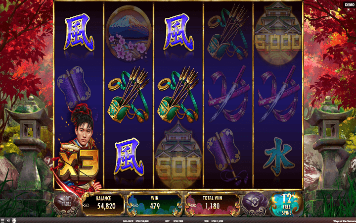 Ways of the Samurai-besplatni spinovi-online casino bonus-red rake