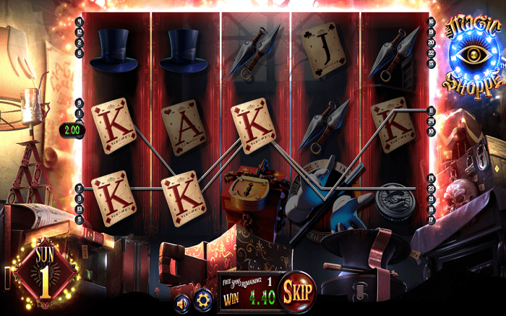 The Magic Shoppe-sun free spins-online casino bonus-betsoft