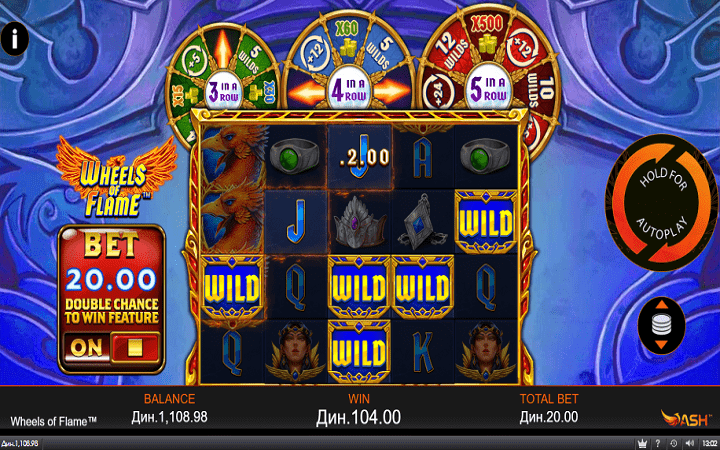 Wheels of FLame-džoker-online casino bonus-playtech