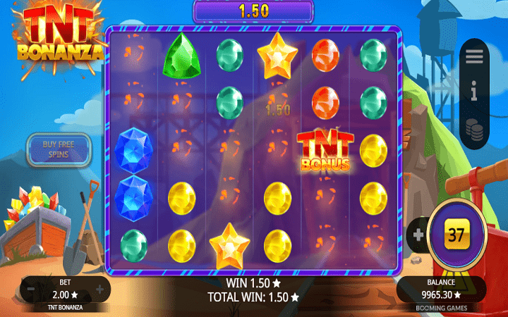 TNT Bonanza-kaskadne kolone-online casino bonus-booming