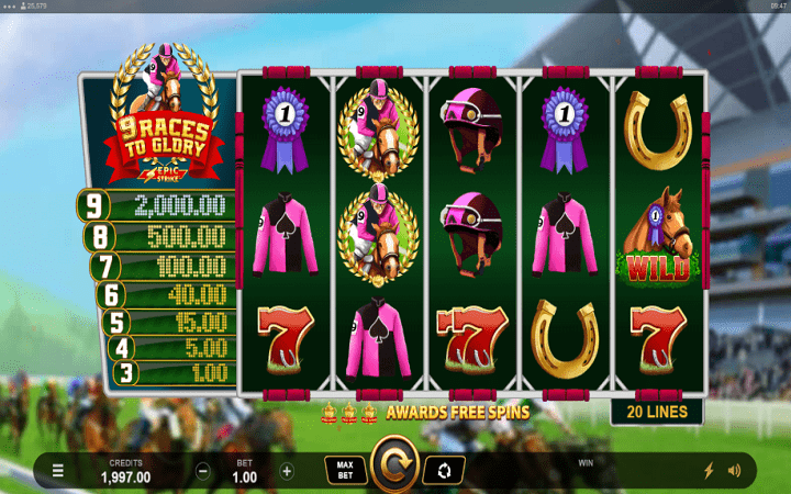 9 Races to Glory-online casino bonus-evoplay