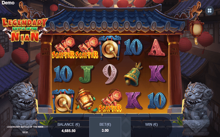 Legendary Battle of the Nian-scatter-online casino bonus-blue guru