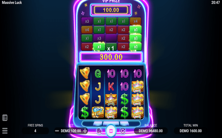 Massive Luck-online casino bonus-besplatni spinovi-vip prizes-evoplay