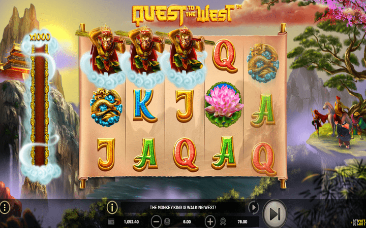 Quest to the West-respin bonus-online casino bonus-betsoft