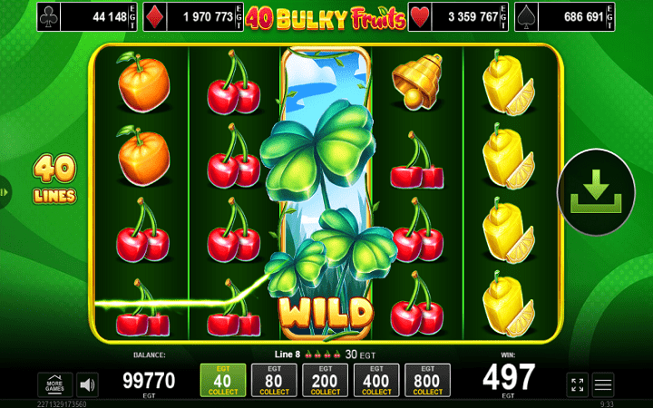 40 Bulky Fruits-džoker-online casino bonus-egt