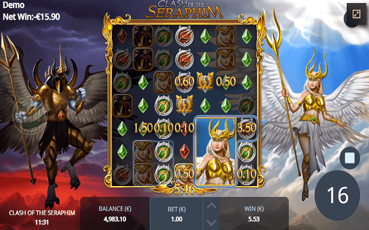 Clash of the Seraphim-džoker anđeo-online casino bonus-blue guru