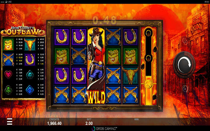 Iron County Outlaw-džoker kolona-online casino bonus-games global