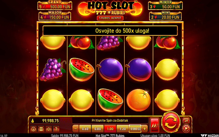 Hot Slot 777 Rubies-online casino bonus-wazdan