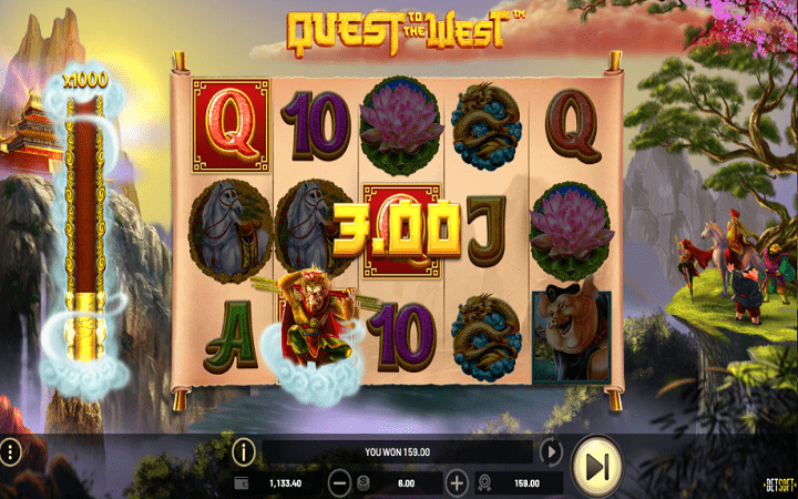 Quest to the West-respin bonus-betsoft-onine casino bonus