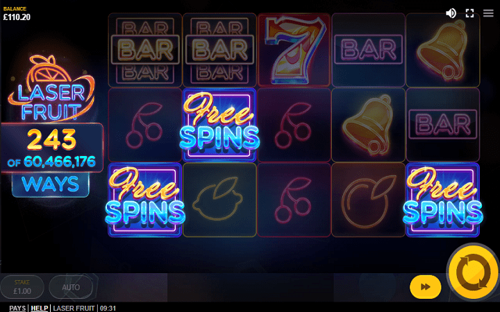 Laser Fruit-scatter-online casino bonus-red tiger
