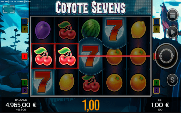 Coyote Sevens-trešnja-dobitak-online casino bonus-fazi