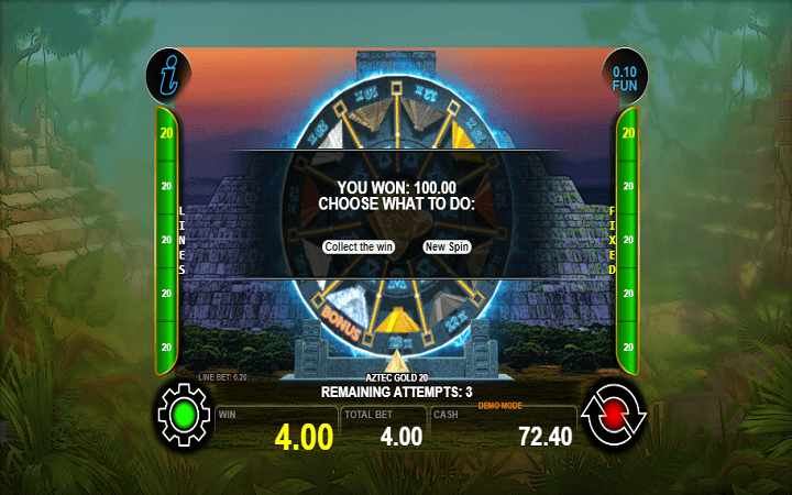 Aztec Gold 20-točak sreće-bonus piramida-ct interactive-online casino bonus