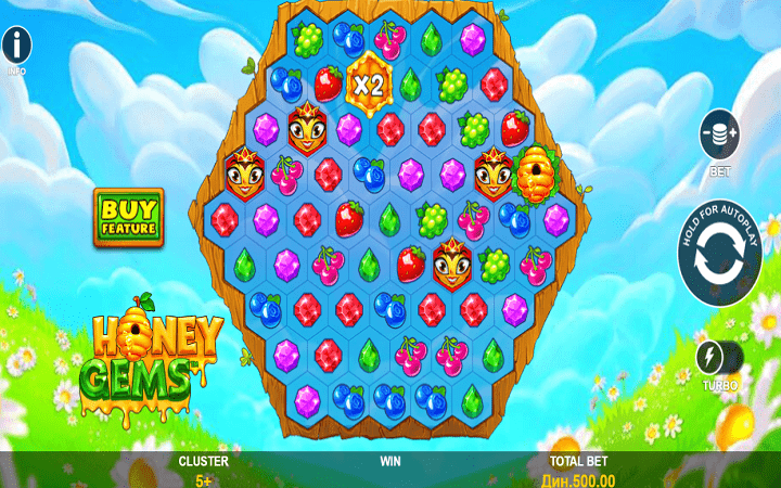 Honey Gems-online casino bonus-playtech