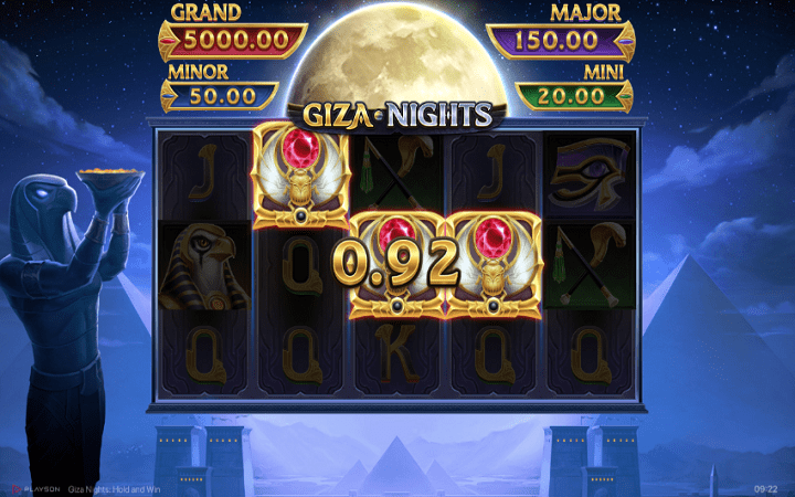 Giza Nights Hold and Win-scatter-online casino bonus-playson