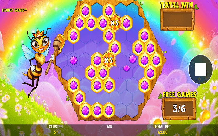 Honey Gems-besplatni spinovi-online casino bonus-playtech