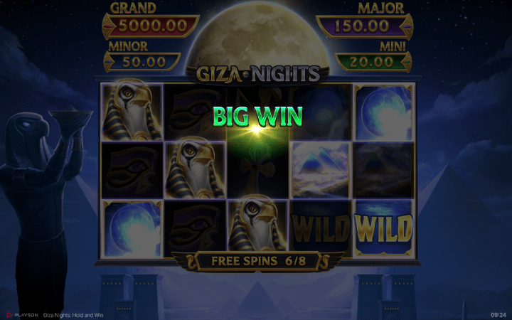 Giza Nights Hold and Win-besplatni spinovi-online casino bonus-playson